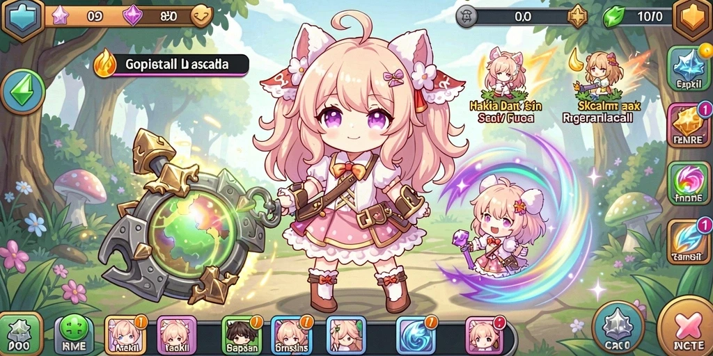 77rp - Penggambaran fitur putaran gratis dalam game.